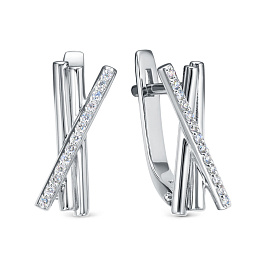 Серьги из белого золота