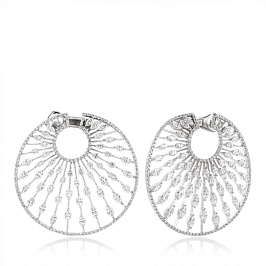 Серьги из белого золота