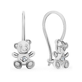 Серьги из белого золота