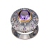 Кольцо из серебра с аметистом