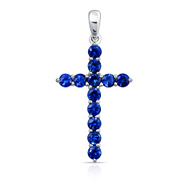 Крест из белого золота