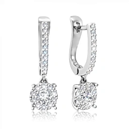 Серьги  Invisible из золота с бриллиантами