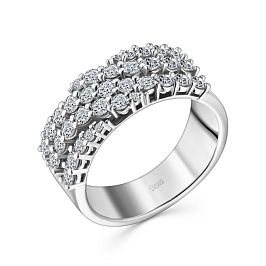 Кольцо ALROSA  из белого золота