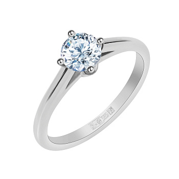 Кольцо DANAYA  из белого золота с бриллиантом 0,73 ct