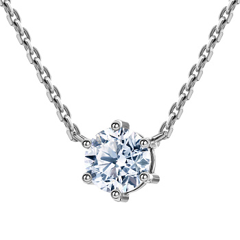 Колье DANAYA  из белого золота с бриллиантом 0,73 ct
